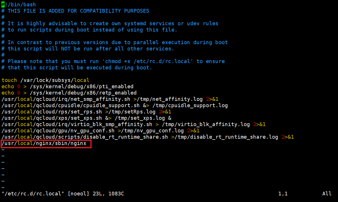修改rc.local文件示例图
